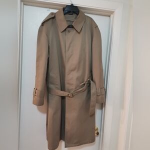 OLEG CASSINI SIGNATURE COLLECTION MEN'S DOUBLE BREASTED LUXURY TRENCH COAT
